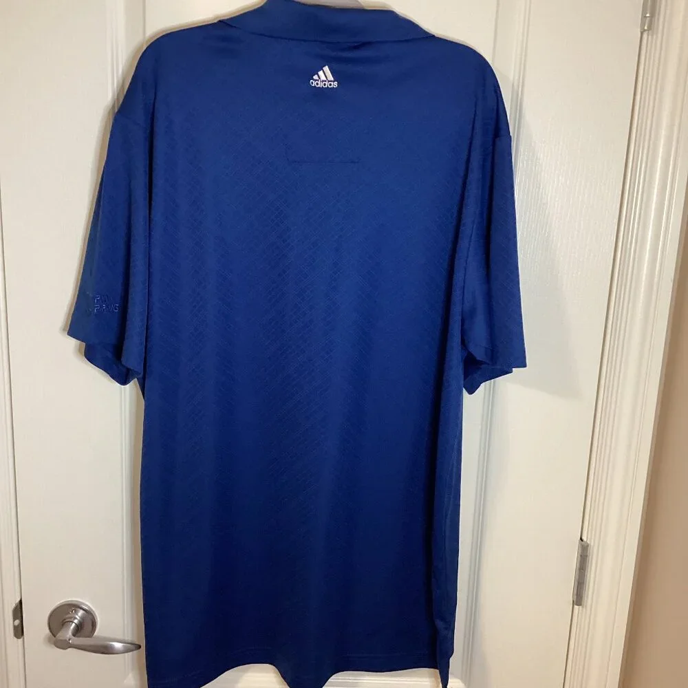 Adidas Cilmacool Men's Size XL Blue Polo Short Sleeve Golf Shirt T-Shirt Golfing - Picture 5 of 8